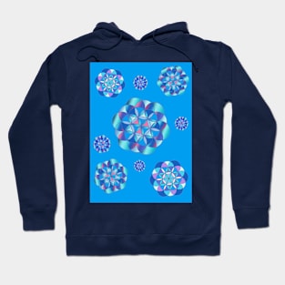 Flower of life, seed of life, blue Hoodie